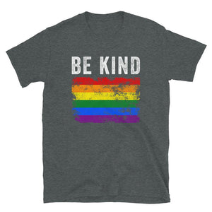 Be Kind Pride Flag - Distressed LGBTQIA2S+ T-Shirt