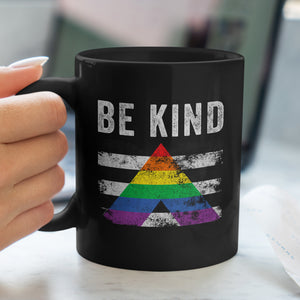 Be Kind Straight Ally - Distressed LGBT+ Mug