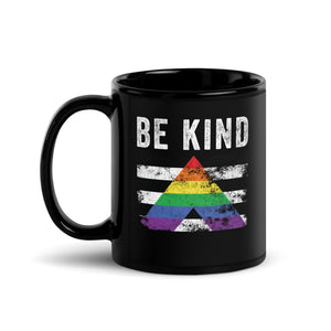 Be Kind Straight Ally - Distressed LGBT+ Mug