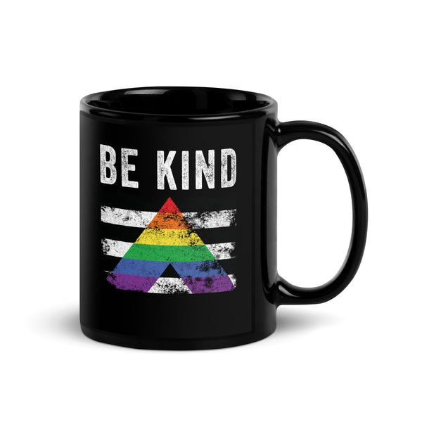 Be Kind Straight Ally - Distressed LGBT+ Mug