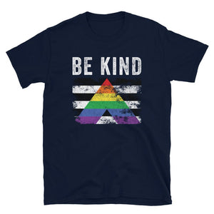 Be Kind Straight Ally - Distressed LGBT+ T-Shirt