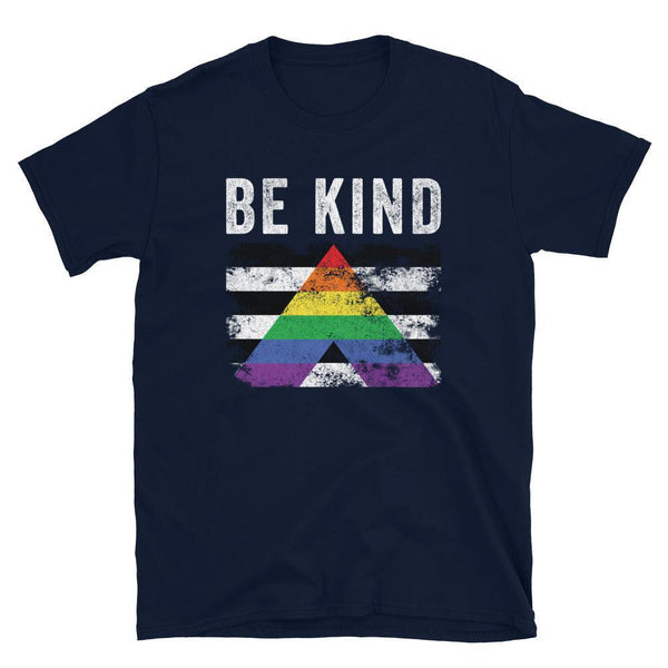 Be Kind Straight Ally - Distressed LGBT+ T-Shirt