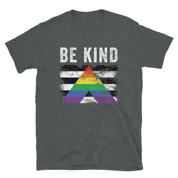 Be Kind Straight Ally - Distressed LGBT+ T-Shirt
