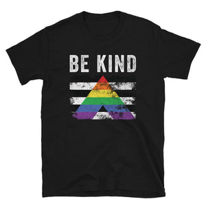Be Kind Straight Ally - Distressed LGBT+ T-Shirt