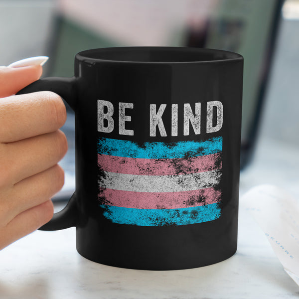 Be Kind Transgender Flag - LGBT+ Mug