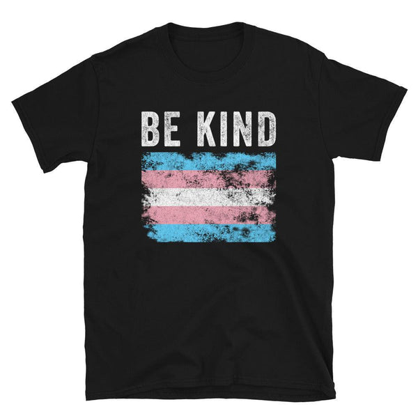 Be Kind Transgender Flag - LGBT+ T-Shirt