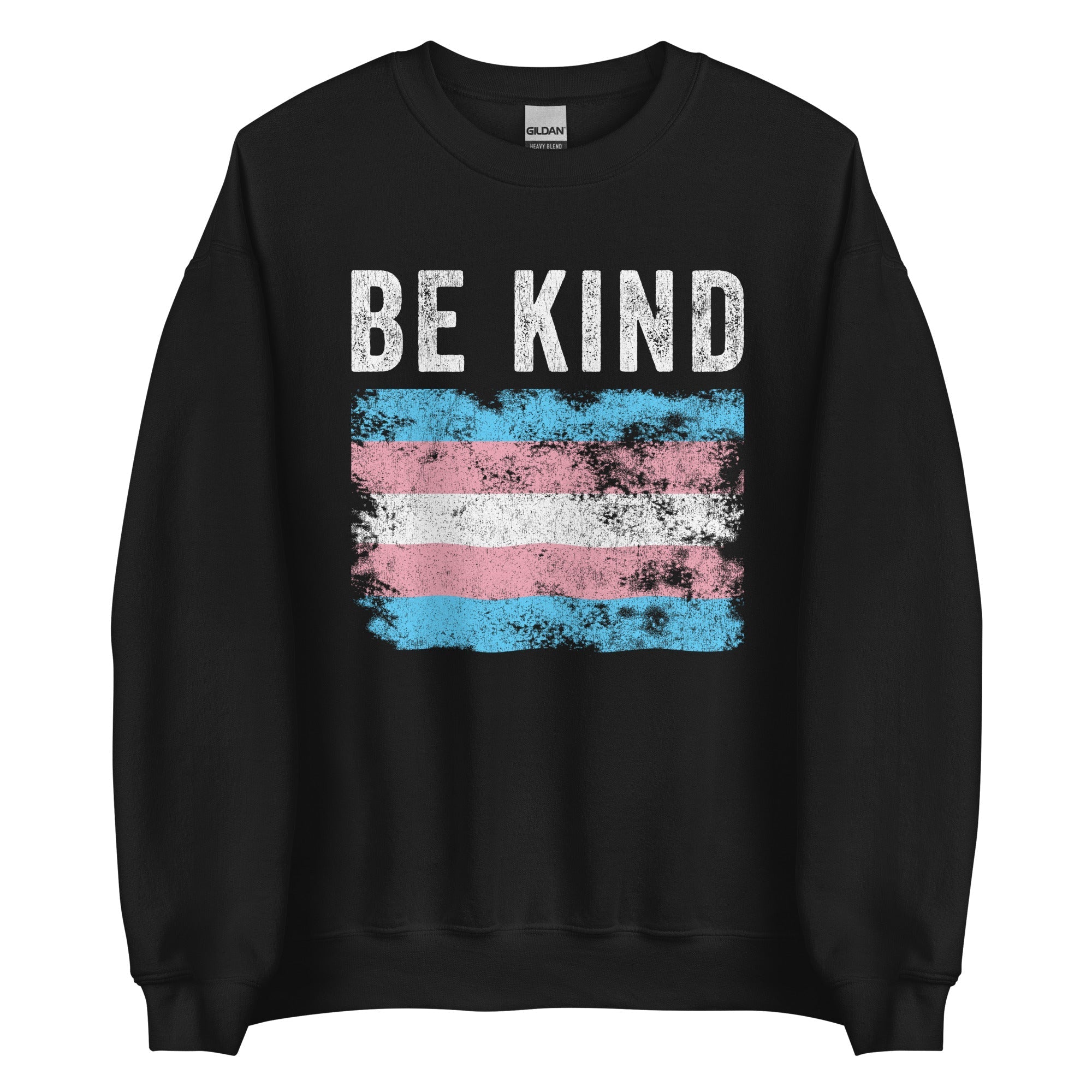Be Kind Transgender Flag - LGBTQIA2S+ Sweatshirt