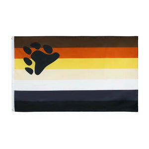 Bear Pride Flag - 90x150cm(3x5ft) - 60x90cm(2x3ft) - LGBTQIA2S+