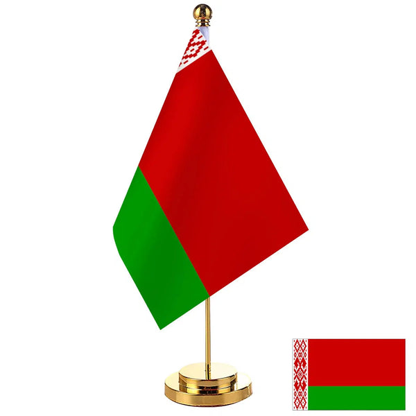 Belarus Desk Flag - Small Office Table Flag