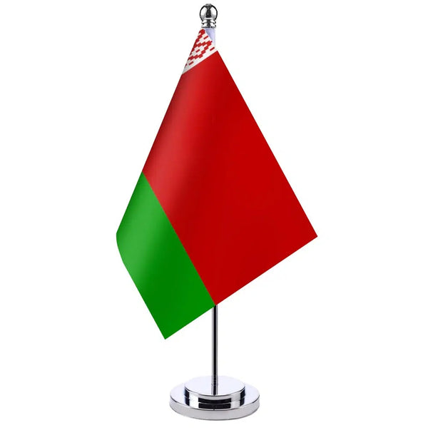 Belarus Desk Flag - Small Office Table Flag