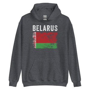 Belarus Flag Distressed Belarusian Flag Hoodie