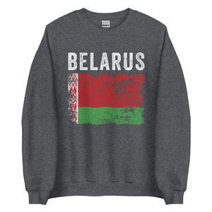 Belarus Flag Distressed Belarusian Flag Sweatshirt