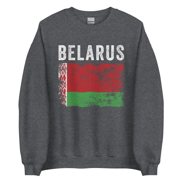 Belarus Flag Distressed Belarusian Flag Sweatshirt