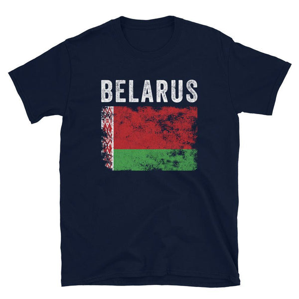 Belarus Flag Distressed Belarusian Flag T-Shirt
