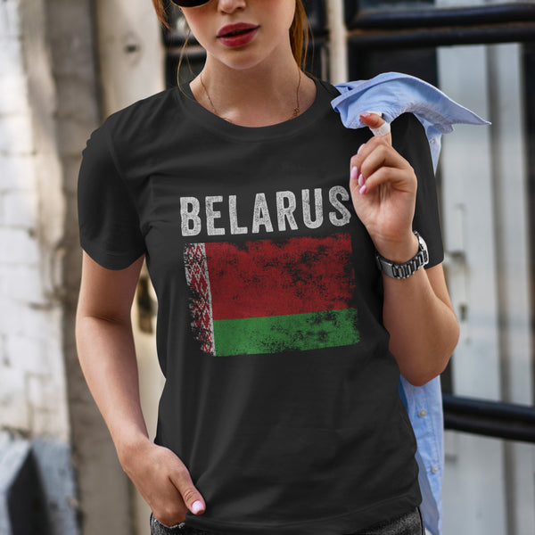 Belarus Flag Distressed Belarusian Flag T-Shirt