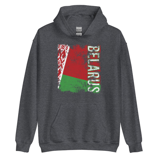 Belarus Flag Distressed Hoodie