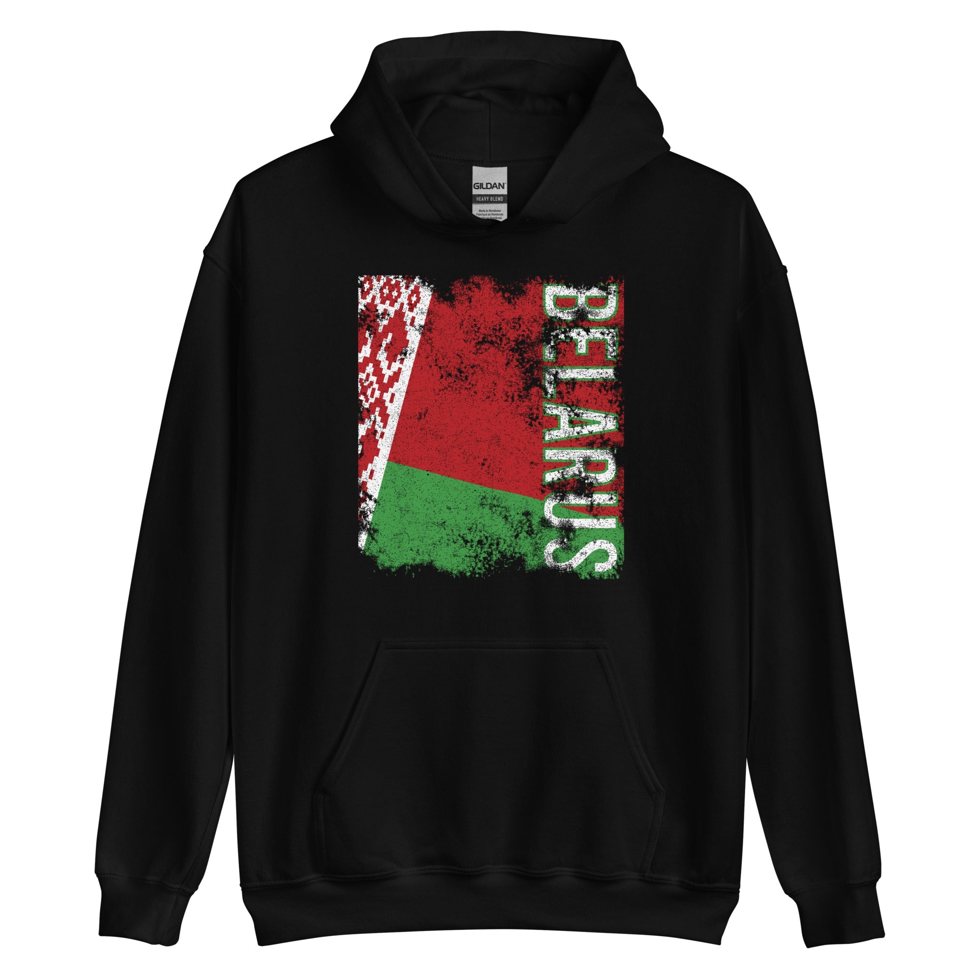 Belarus Flag Distressed Hoodie