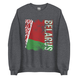 Belarus Flag Distressed Sweatshirt