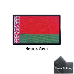 Belarus Flag Patch - Iron On/Hook & Loop Patch