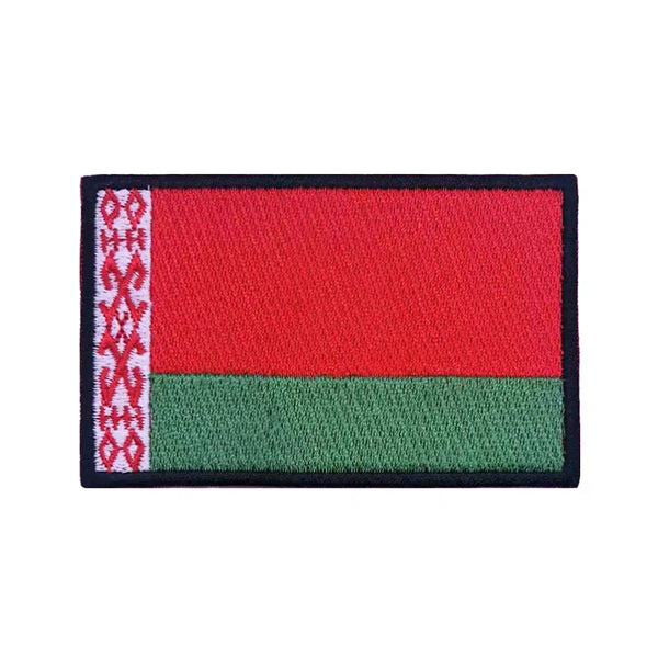 Belarus Flag Patch - Iron On/Hook & Loop Patch