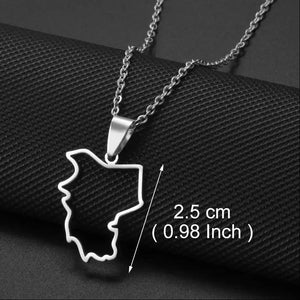 Belarus Map Necklace