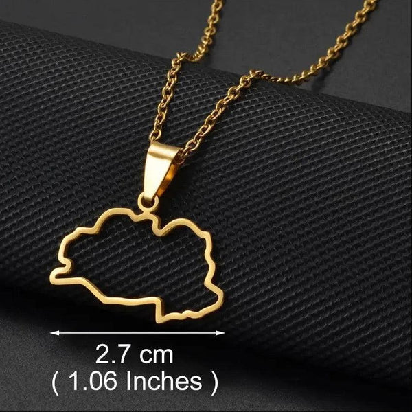 Belarus Map Necklace