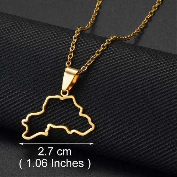 Belarus Map Necklace