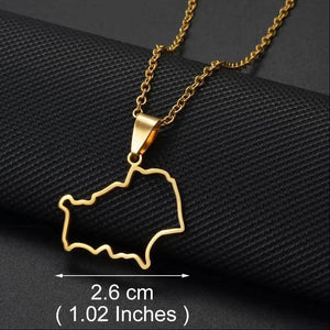 Belarus Map Necklace