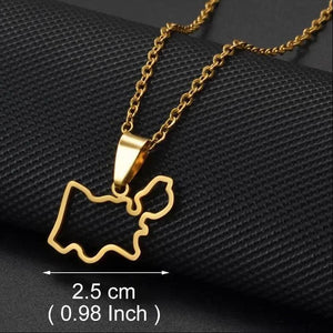 Belarus Map Necklace
