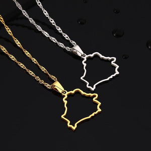 Belarus Map Necklace