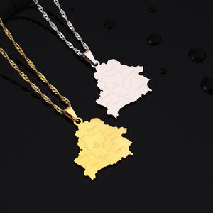 Belarus Map Necklace