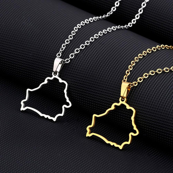 Belarus Map Necklace