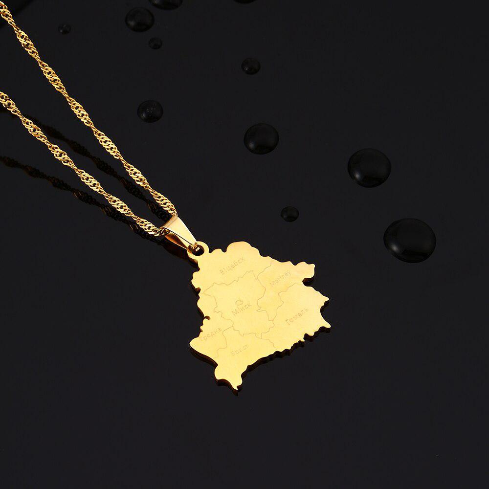 Belarus Map Necklace