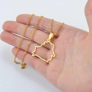 Belarus Map Necklace