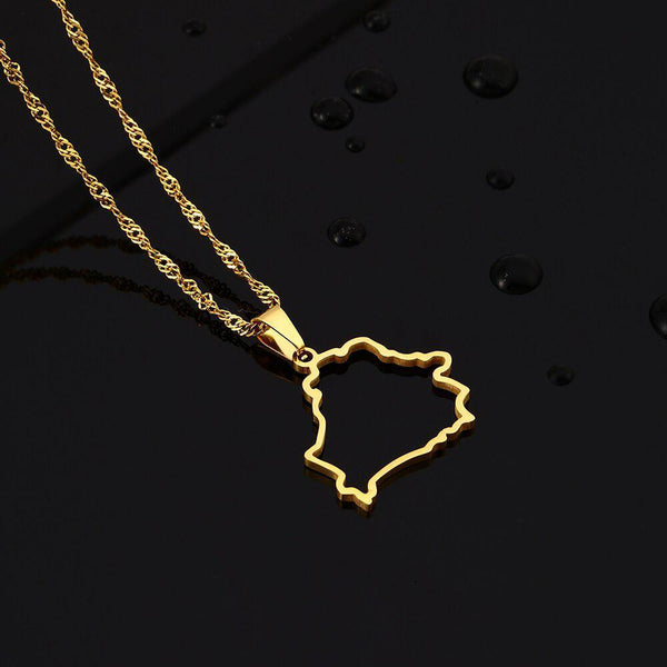 Belarus Map Necklace