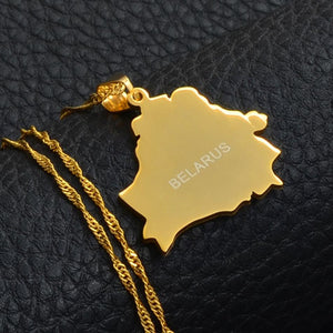 Belarus Map Necklace