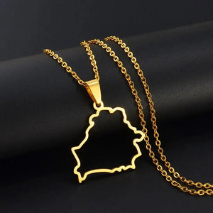 Belarus Map Necklace