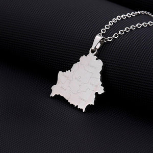 Belarus Map Necklace