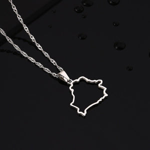 Belarus Map Necklace