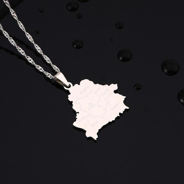 Belarus Map Necklace