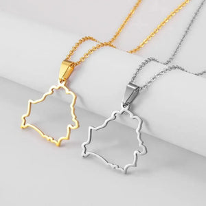 Belarus Map Necklace