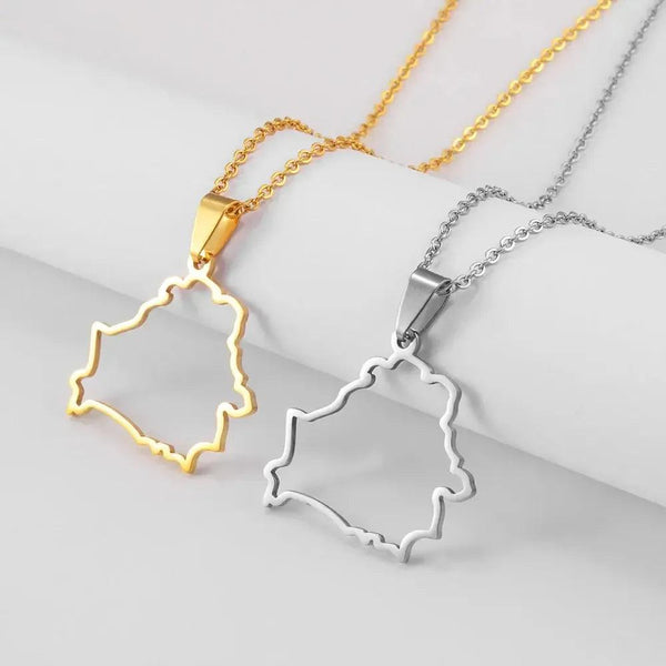 Belarus Map Necklace