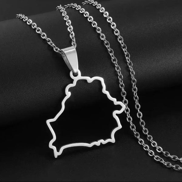 Belarus Map Necklace