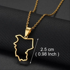 Belarus Map Necklace