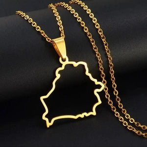 Belarus Map Necklace