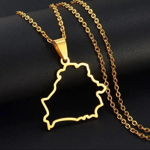 Belarus Map Necklace