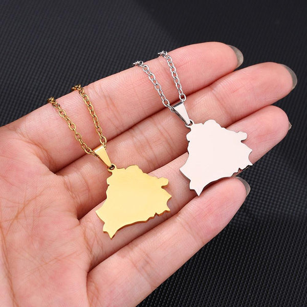 Belarus Map Necklace