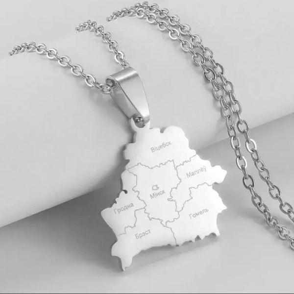 Belarus Map Necklace