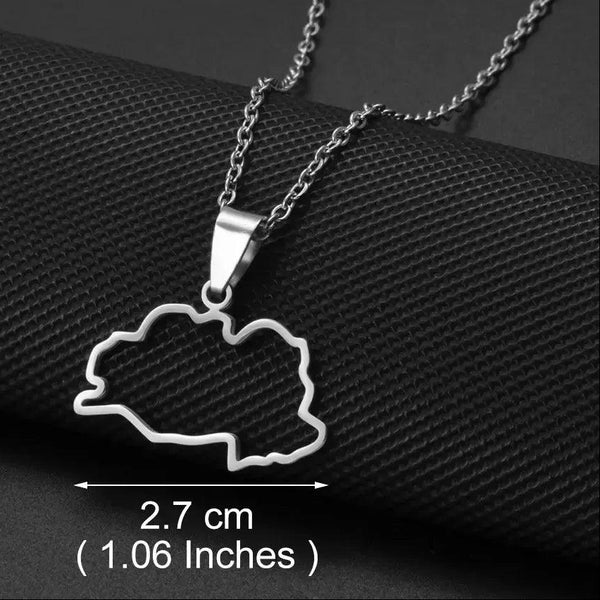 Belarus Map Necklace