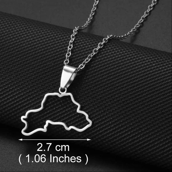 Belarus Map Necklace
